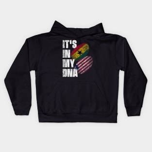 Liberian And Ghanaian Mix DNA Heritage Flag Kids Hoodie